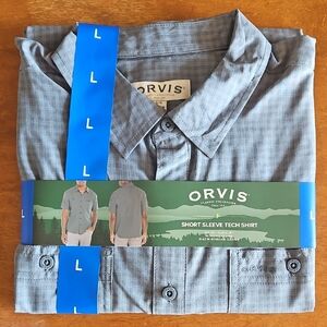 Orvis Green Short Sleeve Tech Shirt Size L